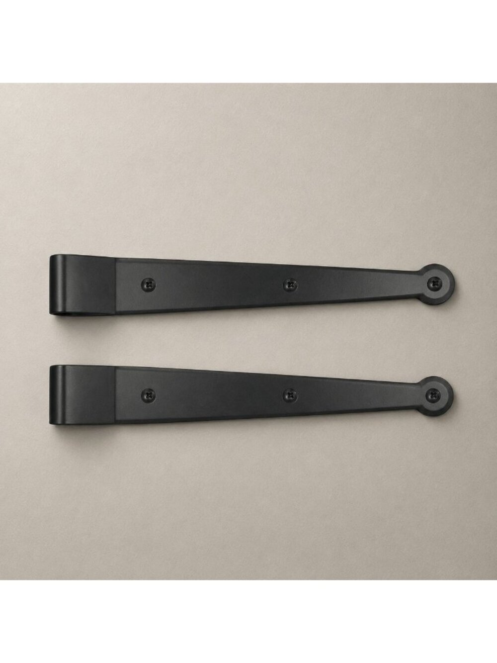 Lynn Cove Foundry Suffolk Style Strap Hinge Stainless Steel Black 1 Pair NEW